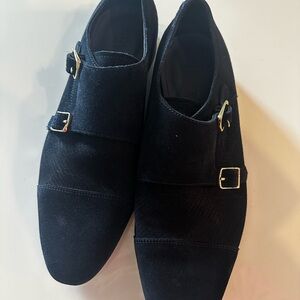 Zara Black Monk Strap Oxfords